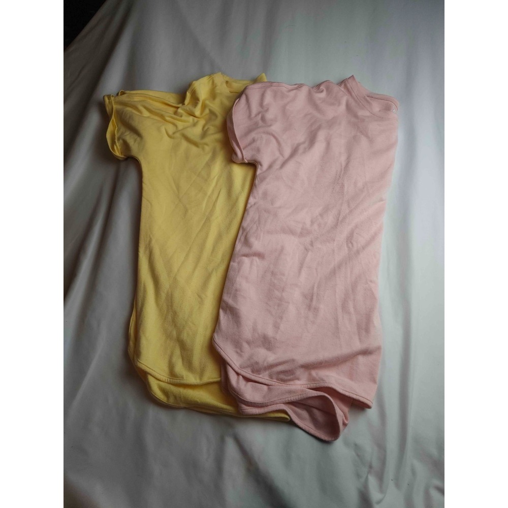 New Directions T-Shirt Womens XL Pink Yellow Preppy Sporty Short Sleeve Lot of 2